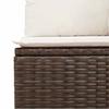 Garden Sofa Set Brown 55 x 55 x 37 cm Poly Rattan