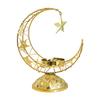 1 Stück Hohl Party Halbmond Kerzenhalter Tischdeko Gold Silber Islamisch Metall Hochzeit Mehrere Optionen verfügbar