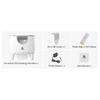 F6 Self-Cleaning Litter Box - Open-Top Automatic Cat Litter Box with Odor Control, Safety Features, and Easy Maintenance