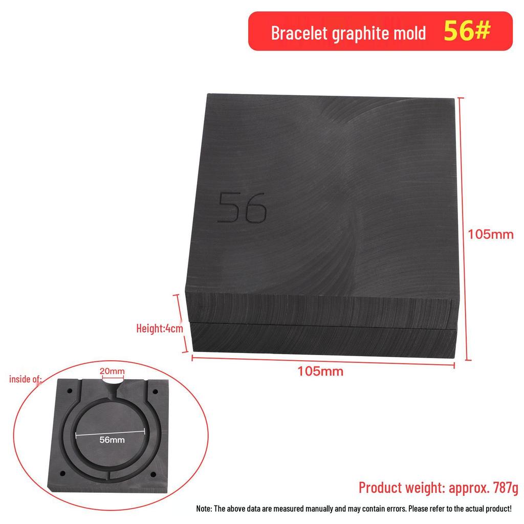 Graphite Mold for Ring Bracelet Casting: Gold & Silver Jewelry Tools