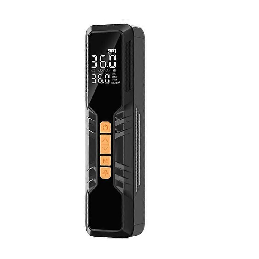 Cordless Car Tire Inflator Wireless Portable with Led Display Rechargeable Battery Compact Efficient Air Pump for Cars Bikes(Black)