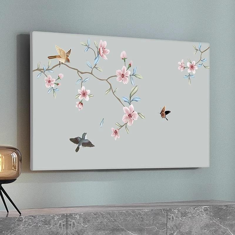 TV Hood Dust-proof Cover Towel 42 Inchs 55 Inch 50 Inchs 65 Inch Household Hanging LCD TV Cover Universal Cover