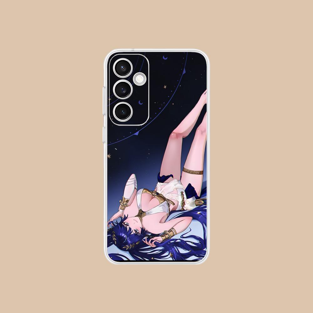 Wuthering Waves Luno Phone Case for Samsung Galaxy S25 S24 S23 S22 S21Plus FE Ultra Clear Colorful Cover Cellphones Pretty