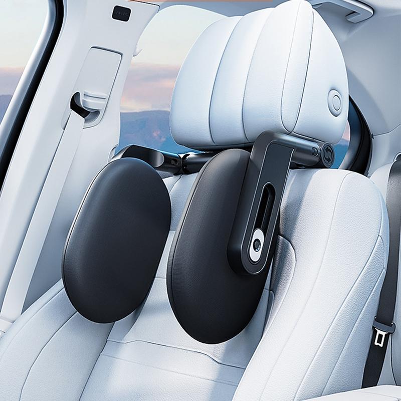 Adjustable Car Neck Headrest Pillow Cushion Side Pillow With Storage Hook Car Sleep Side Head Support Pad For Adults Kids