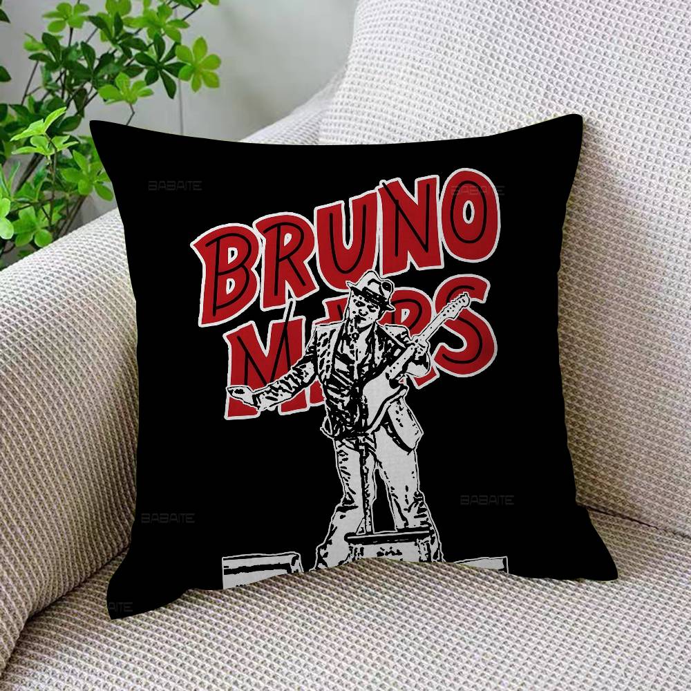 Miyan Bbruno Mars Kissenbezüge Cartoon Sofa Dekorative Heim Doppelseitiger Druck Kurzer Plüsch Niedlicher Kissenbezug