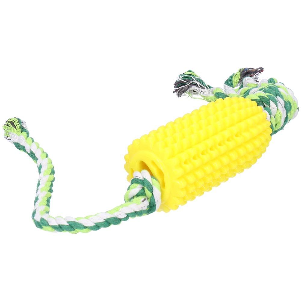 Tough Chew Corn Dog Toy Leak Food Dog Teeth Cleaning Toy Food Dispensing Dog Toy Puppy Teething