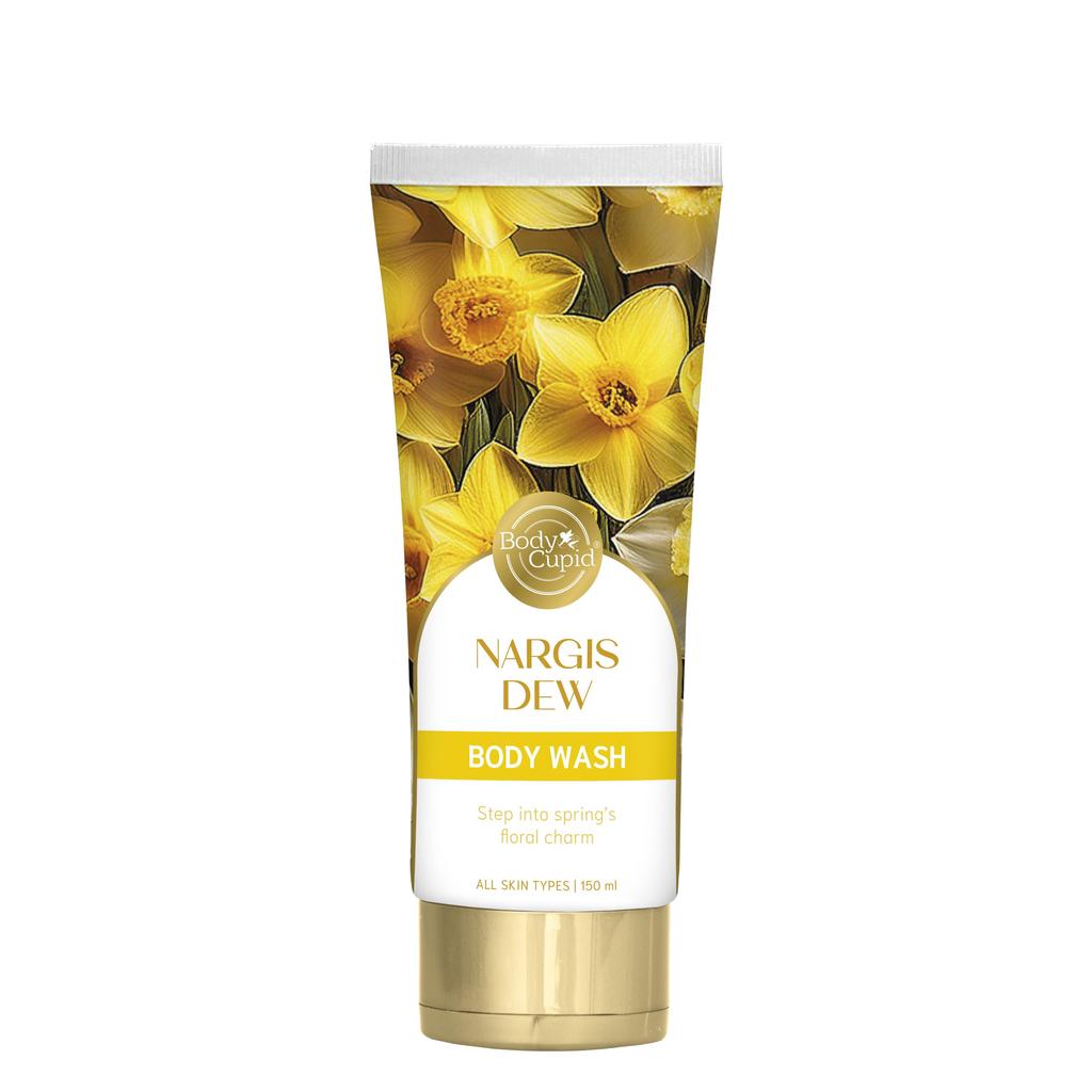 Body Cupid Nargis Dew Body Wash | No Parabens, Sulphates or Silicones | Springtime Floral Fun | Luxury Shower Gel | 150ml