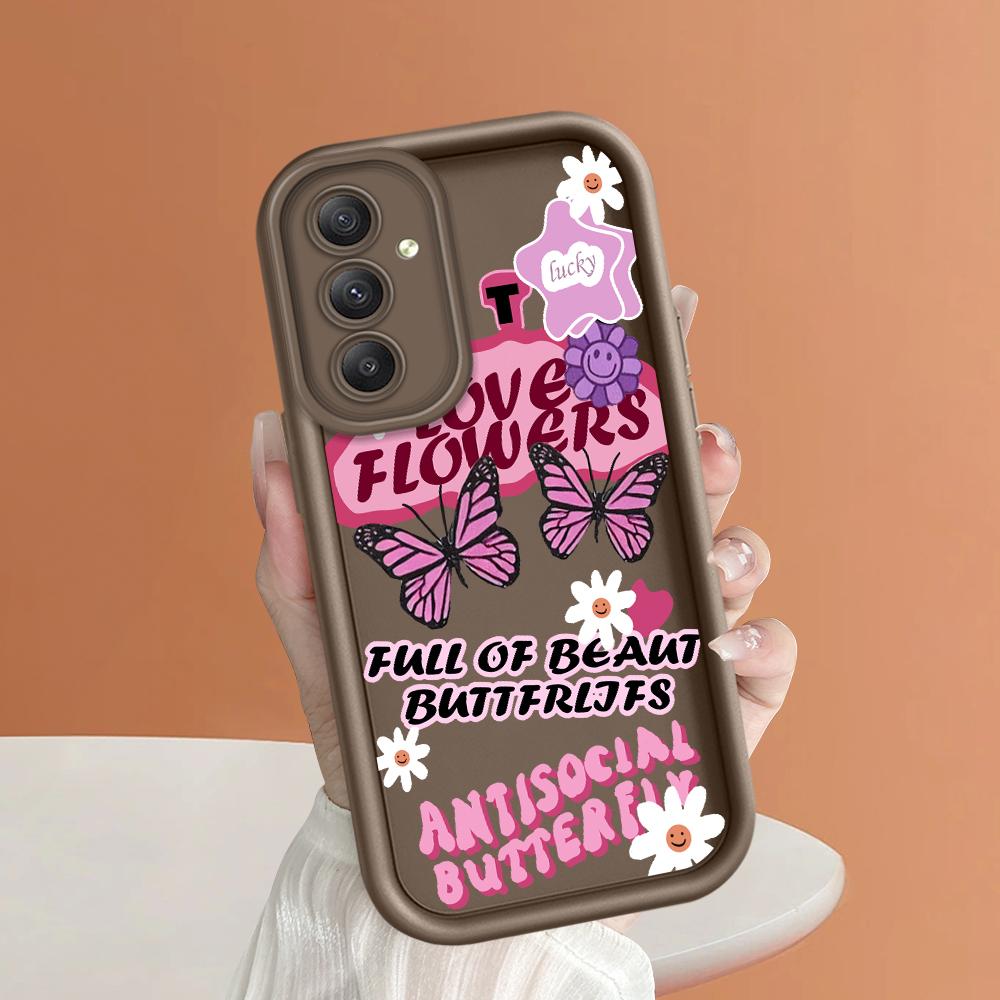 Soft Silicone Square Ladder Printing Pattern Phone Casing Full Cover Camera Shockproof Protection Rubber Case for Samsung