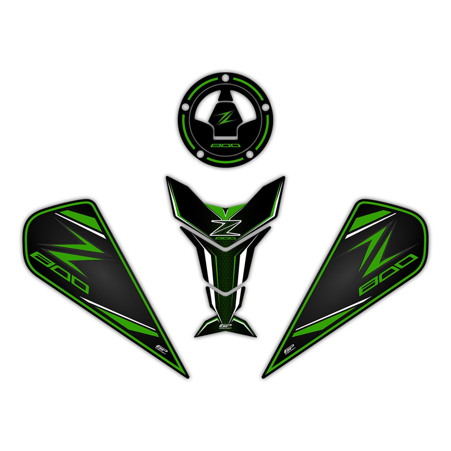 

GP Composite Kawasaki Z 800 2013-2018 Compatible Tank Pad Green