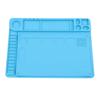 2Pcs Soldering Mat Silicone Repair Pad Heat Resistant with Scale for Electronics