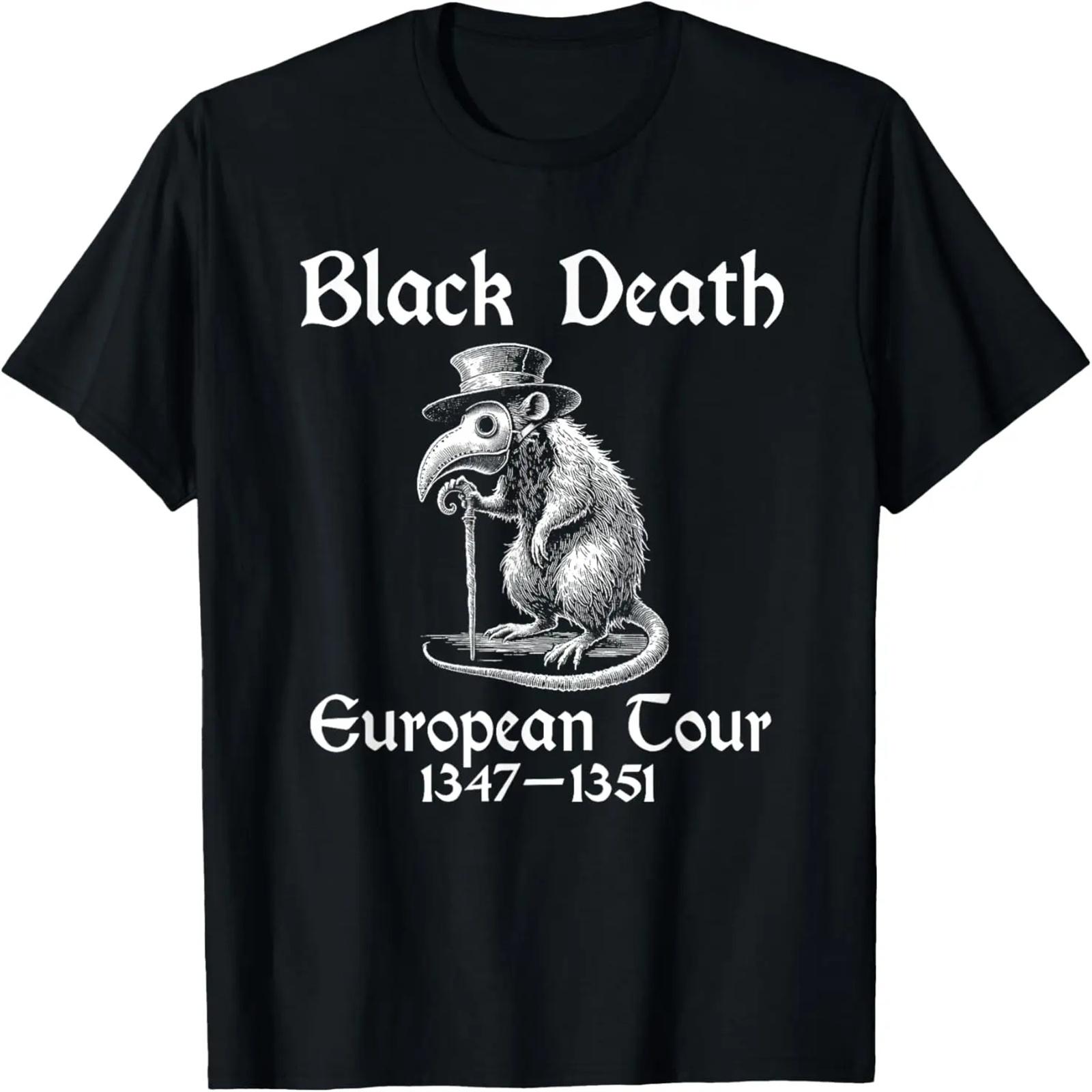 

European Tour Black Death Graphic Medieval Plagues Outfits T-Shirt XXXXXL чёрный