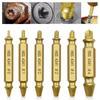6pcs/Set Broken Screw Drilling Strip Set Broken Screw Extractor Rod Extractor Easy Removal Tool