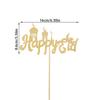 Eid Mubarak Cake Toppers Glitter Golden Ramadan Kareem Cupcake Decoration Eid AL Adha Gifts Muslim Islamic party cake decoration