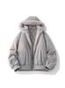 American Retro Plush Collar Couples' Hooded Winter Parka