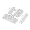 50Pcs Transparent Wire Sign Name Holder Display Identification Seal Case Plastic Cable Tie Marker Tag Cable Label Tag Box