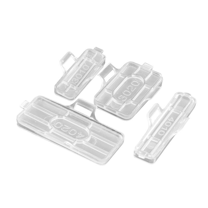 50Pcs Transparent Wire Sign Name Holder Display Identification Seal Case Plastic Cable Tie Marker Tag Cable Label Tag Box