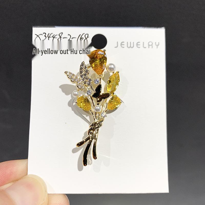 Bo Xin Yun Midsummer Night s Flower Luxury Butterfly Pearl Brooch
