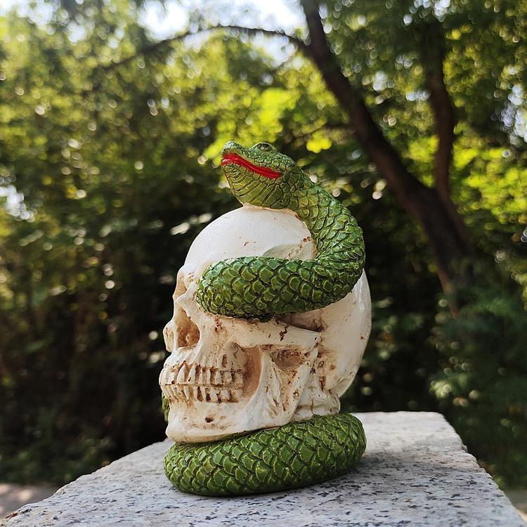 Halloween Lebka Had Pryskyřice Kostra Řemesla Sváteční Ozdoby na Kostým Zahradní Zahradničení Stolní Ozdoby