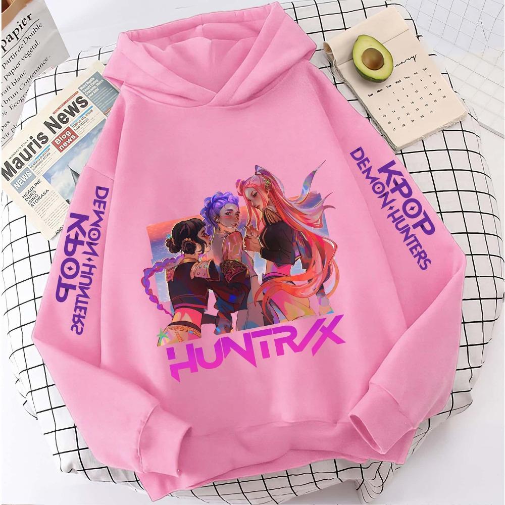K-pop Devil Hunter Hoodie Girls' Long Sleeve Jacket Saja Children's Printed Hoodie Fashion Hoodie Children's Top