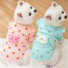 Puppy Dog Clothes Spring and Autumn Thin Velvet Shirt Casual Breathable Teddy Bigbear Pomeranian Puppy Small and Medium Dogs Cat