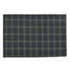 COLORFUL CANDY STYLE Placemats (40cm x 60cm), Water-Repellent, No-Iron, Set of 2, Tartan Check and Dark Green, Water-Repellent, Lightweight, Stain-Res