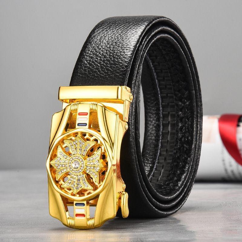 Buckle Automatic Elegant Mens Waist Belt Chic Design For Effortless Everyday Style