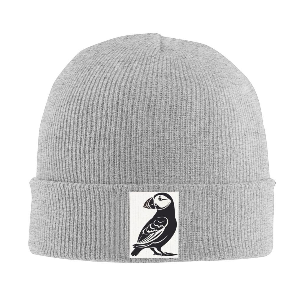 Puffin pták Teplá pletená čepice Módní baret Podzim Zima Venkovní kulichy Čepice pro Unisex dospělé