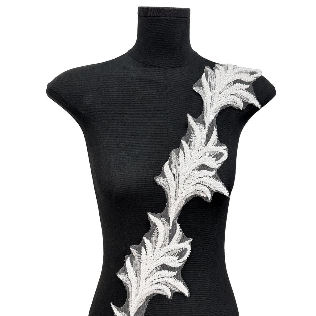 Leaves Three-Dimensional Sequins Handmade Beads Diy Collar Corsage Hair Accessories Wedding Dress Decoration Lace Lace Accessories