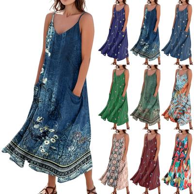 Women's Summer Dress Casual Loose Long Beach Vacation Dresses