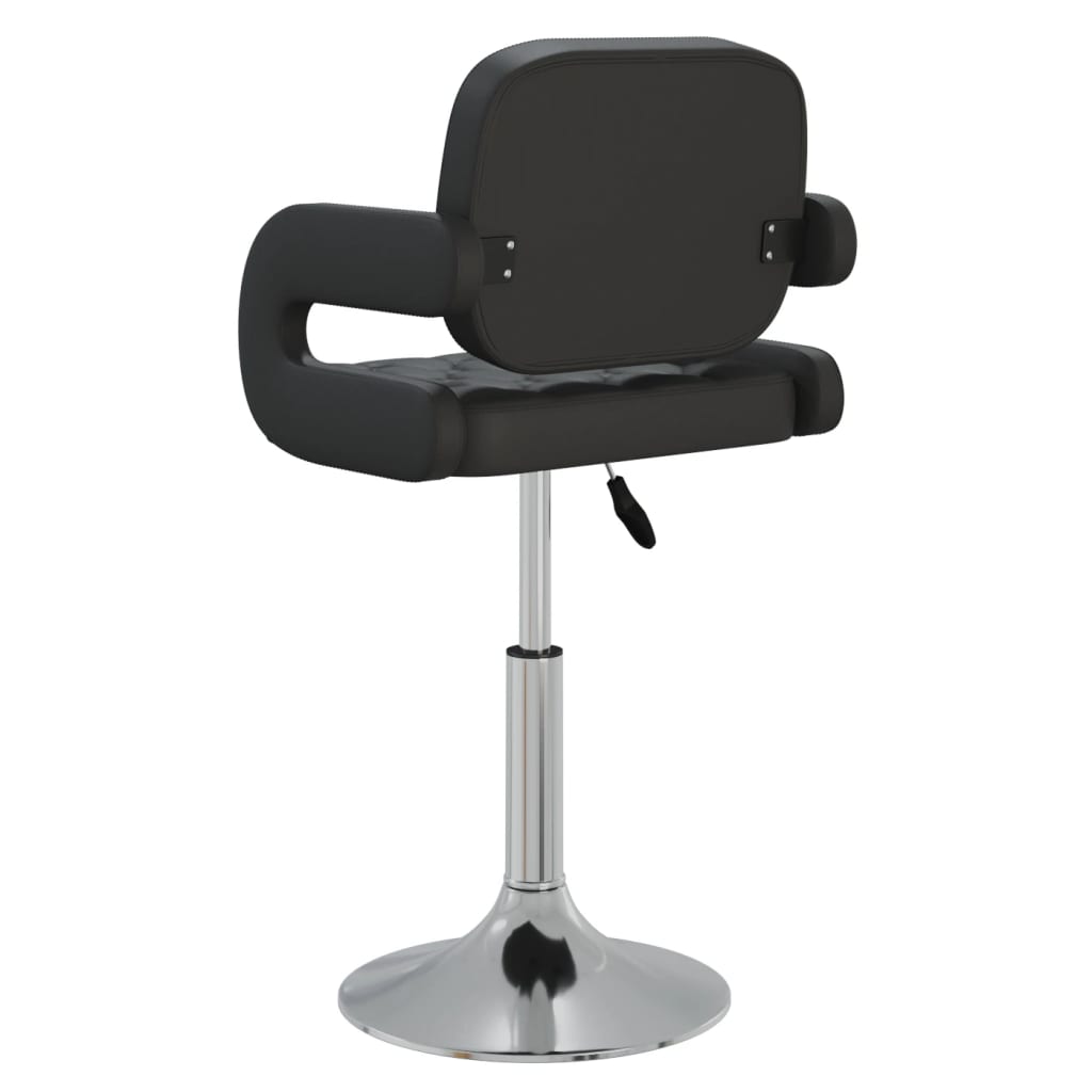 Vidaxl Swivel Dining Chairs, 4 Pcs, Black, Faux Leather