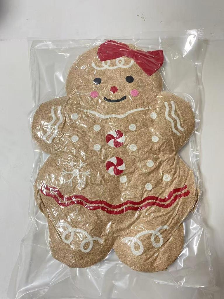 Christmas Gingerbread Man Backrest Pillow & Cushion Decoration