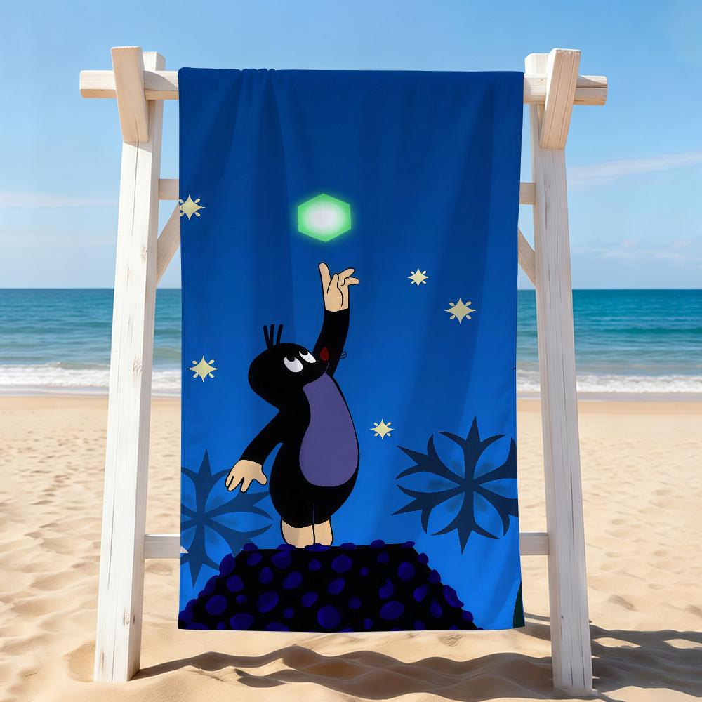 Cartoon Cute The Little Mole Towel Drying Bath Towel Applicable To Light Swimming Camping Yoga Beach Out