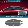 Pour Tesla Model 3 Model3 Film Solaire pour Vitre Latérale de Voiture 2018 2024 Accessoires Protecteur UV Teinte d'Été