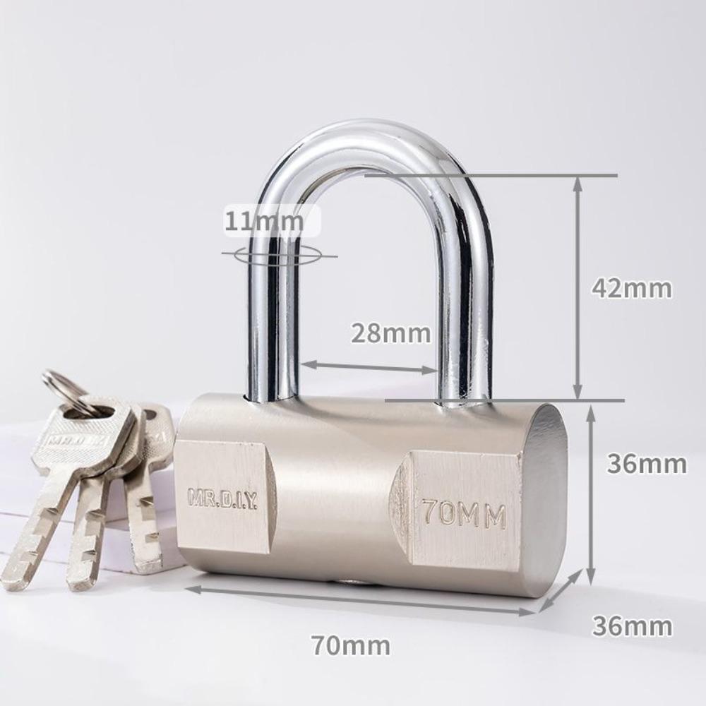 Stainless Steel Security Lock Waterproof Anti-theft Padlock  Outdoor Gym Dormitory Cabinet Door