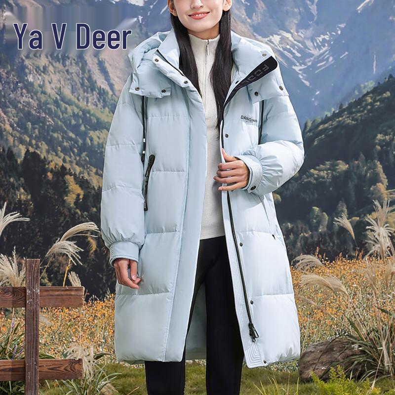 

Yaloo RS Женская повседневная однотонная пуховая куртка с капюшоном и кулиской XL