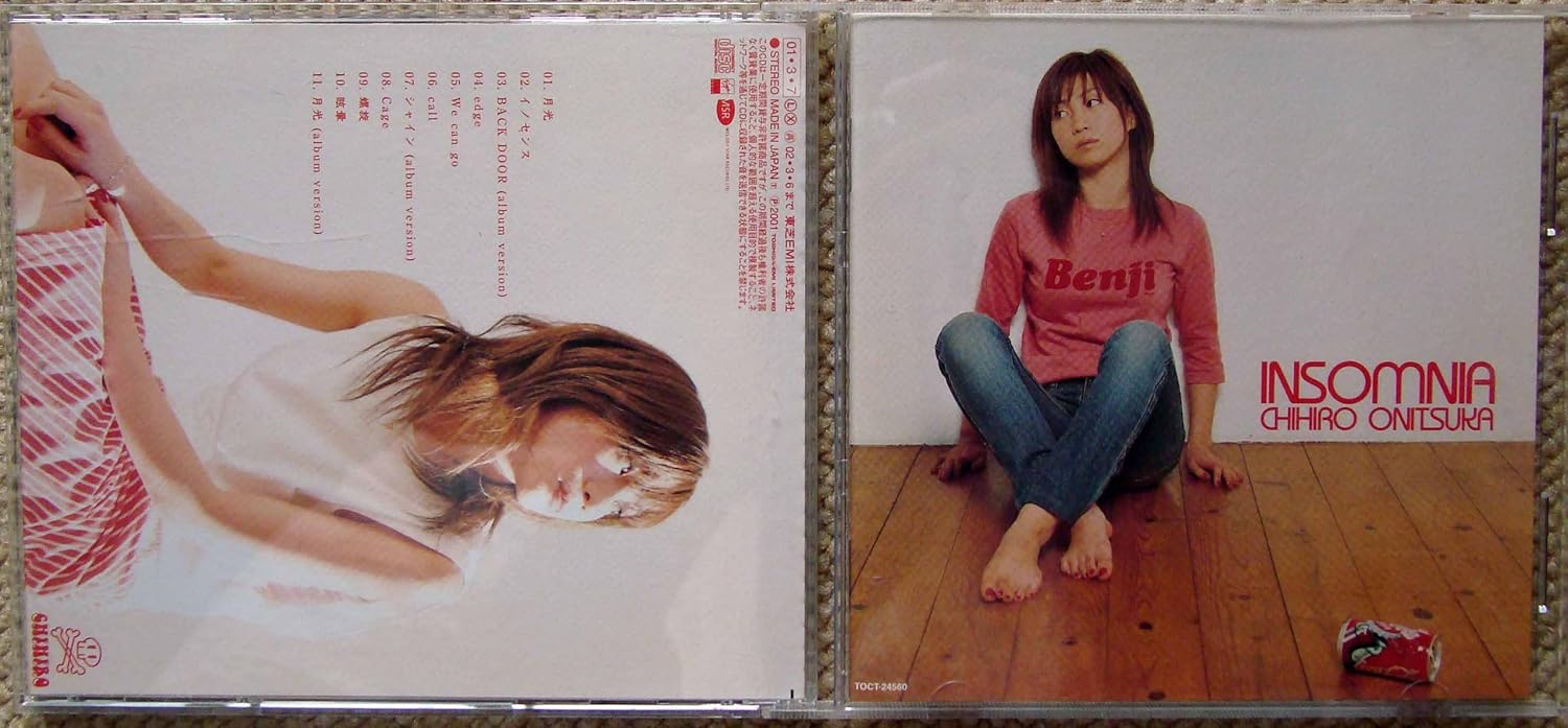 

CD CHIHIRO ONITSUKA - Insomnia TOCT24560PROMO Melody Star Rec 2001 Japan ObiJapanese Pop/Rock Used