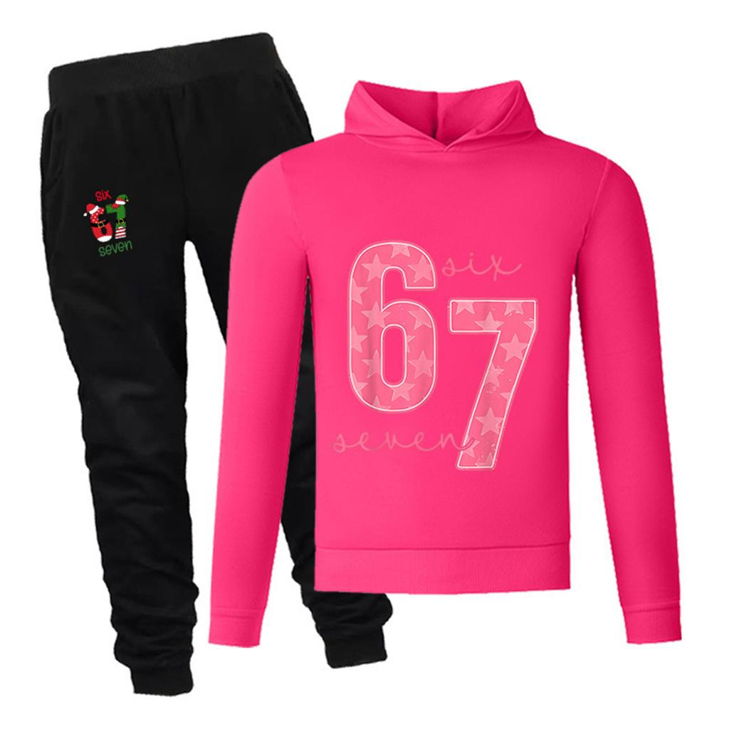 Set aus langärmeligem, locker sitzendem Kinderpullover mit Buchstabenprint