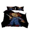 Funda Nórdica con Estampado de Payaso de Película de Terror de Halloween Funda de Almohada Juego de Ropa de Cama para Cama Queen Juego de Ropa de Cama de Lujo Personalizado Ropa de Cama Personalizada