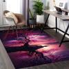 1pc Anime Cherry Blossom Tree Chair Mat - Fantasy Office Rug with Moon and Stars, Suitable for Home Decor, Game Room, Seasonal Gift.A097