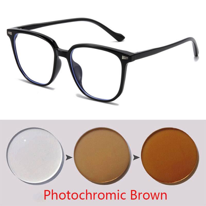 Oversize Frame Square  Glasses Prescription Spectacles Myopia -0.5 To -6.0  Hyperopia +0.5 To +6.0