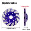 1pc 4 Inch Diamond Cup Wheel Concrete Grinding Wheel with 12 Segments Abrasive Wheel for Angle Grinder, Concrete, Bricks, Granite, Stone, Marble
