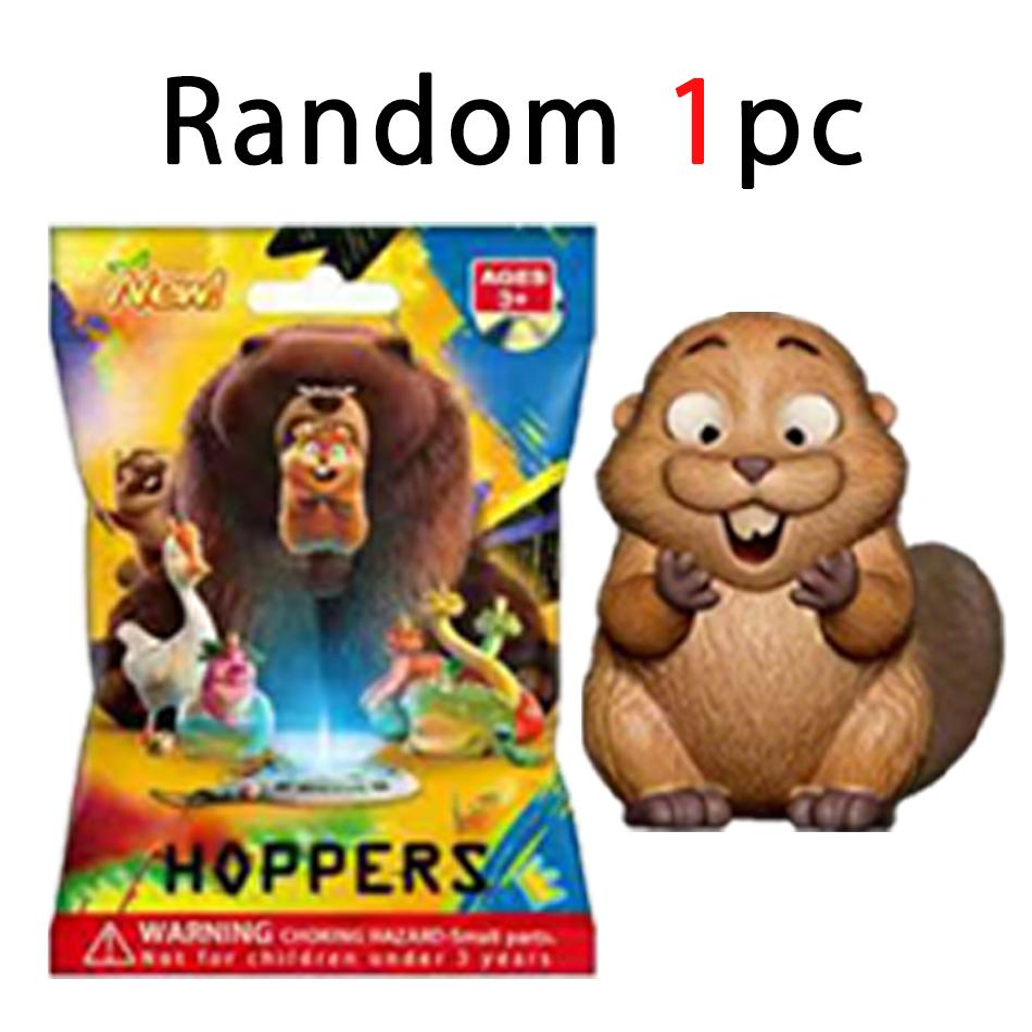 ! Beaver Transformation Plan Series keychain Figure Hoppers Action Figure Movie Model Toys Kids Gift Mystery Box