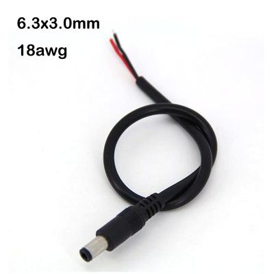6.3x3.0mm 30cm DC Stecker 2-poliges Kabel Netzteil Ladeanschluss Reparaturkabel 6330 Kabel max. 120W 6.3mm 6.3*3.0mm Kabel 18awg