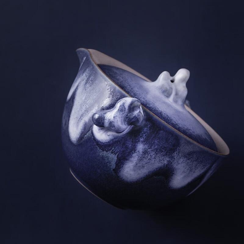 Edenus Portable Silver Ceramic Kung Fu Travel Tea Set