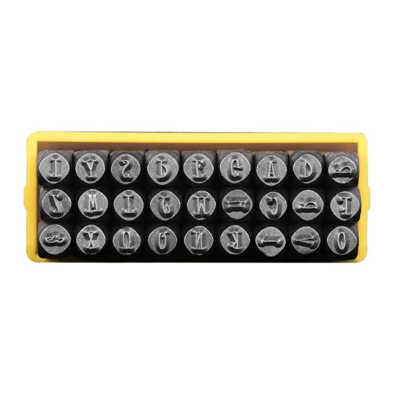 3mm Metal Number/Letter Stamper Metal Leather Punching Tool For Leather Embossing Jewelry Making Leather Stamping Tool