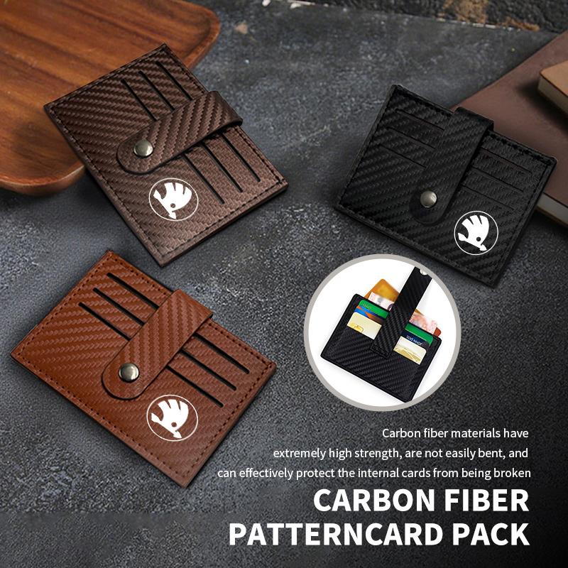For Skoda Car Anti theft Rfid Credit ID Card Holder Wallet Men Leather Bag Wallet octavia a5 a4 mk1 2 fabia superb rapid mk3 usbn43