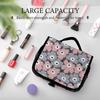 Floral Toiletry Pouch with Hanging Hook for Toiletries and Travel Small Item Perfect for Business and Outdoor Cute and Stylish Character Design