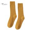 Thick Mid-calf Socks 1 Pair Unisex Knitted Mid-tube Plush Soft Warm Lady Sweat Absorption No Odor Anti-slip Elastic Casual Floor Versatile Cold