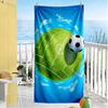 Soccer Beach Towel Quick-Dry Soft Microfiber Comfortable Lightweight Suitable for Swimming, Gym, Camping, Yoga Vacation