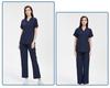 Elastic V-neck Doctor & Nurse Work Uniform - Washable Surgical Gown Suit Set.